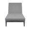 Armen Living Argiope Outdoor Patio Adjustable Chaise Lounge Chair in Aluminum with Gray Cushions 840254333017 - alternate 3